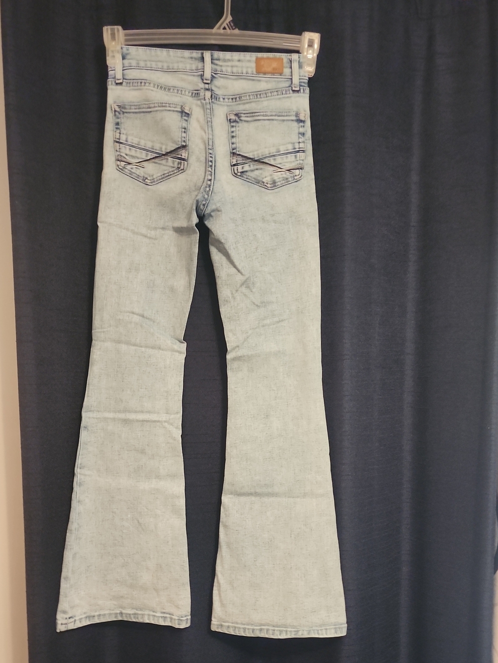 BKE Light Wash Flare No Holes Or Rips Jeans - Light Blue